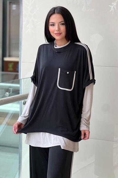 Ghisa Two Piece Tunic Pants 3 Piece Set