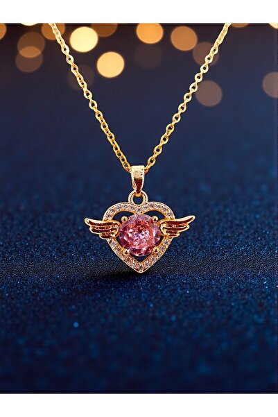 Stella Fortis Kanatlı Kalp Figürlü Altın Kolye 𓆩♡𓆪 SF Signature Serisi