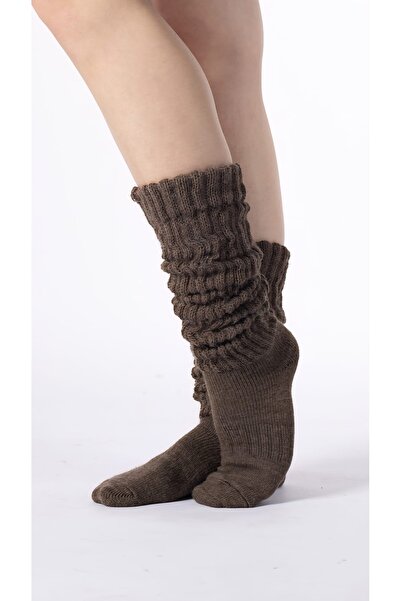 CİHO Socks Slouch Women's Leg Warmers over Knee Winter Wool Thick Soft Boot Socks