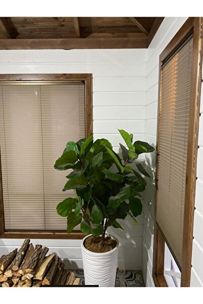 MT Pilise Perde (AÇIK KAHVE) Kolay yapışkanlı Montaj Cam Balkon Perdesi-ev Perdesi-ofis Perdesi