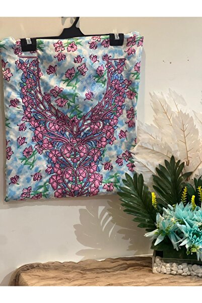 REHAM Emirati-made embroidered fabric, soft silk.