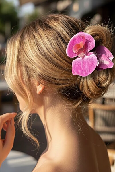 CAŞ DEKORASYON Cataramă cu zăvor cu orhidee Aloha de culoare fuchsia