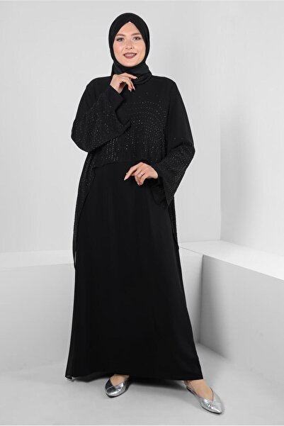 Alvina فستان برقبة دائرية وطبعة حجرية 20222