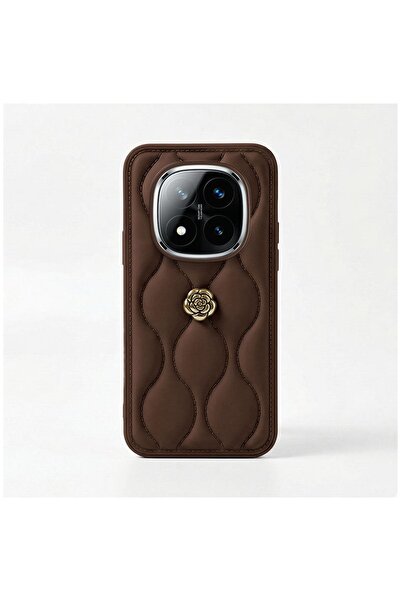 Zebana Xiaomi Redmi Note 14 Pro Plus 5G Uyumlu Kılıf Zebana Camellia Deri Kıl...