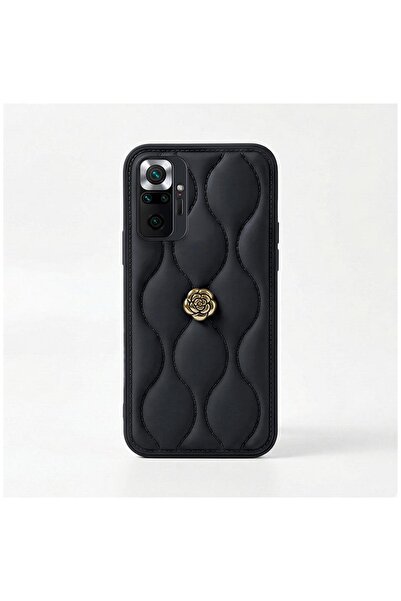 Pro Aksesuar Xiaomi Redmi Note 10 Pro Uyumlu Kılıf Çiçekli Dalgalı Deri Kılıf...