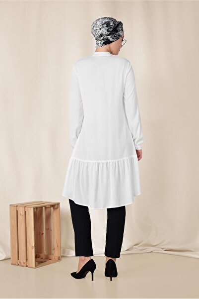 Alvina Lace-Up Pleated Tunic Skirt - 4066