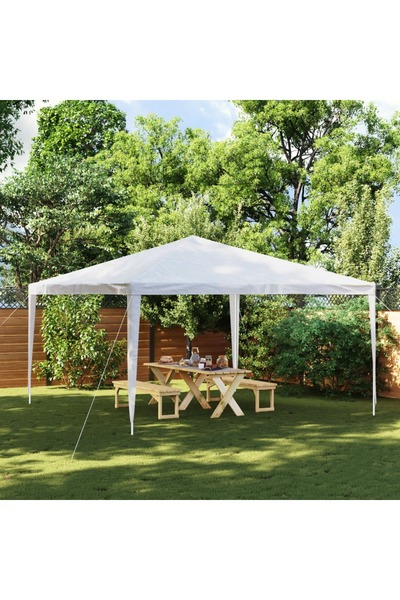 vidaxl خيمة حفلات 4×4 متر بيضاء