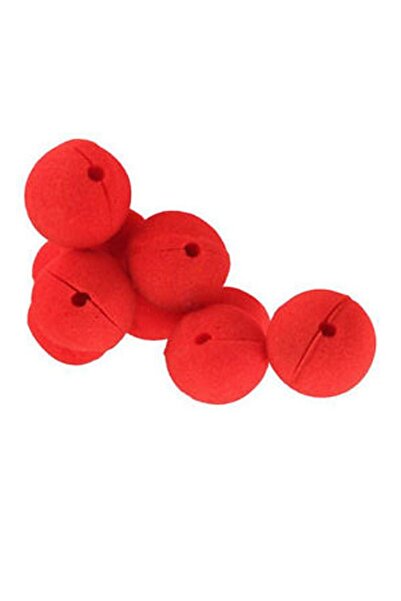 Pandoli Partidolu Sünger Palyaço Burnu Kırmızı Renk 10 Adet