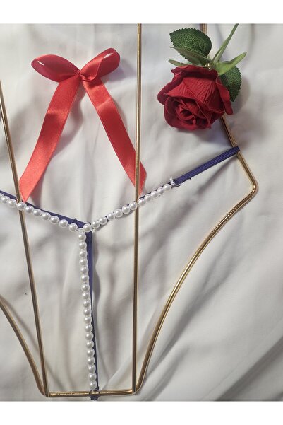 G&H UNDERWEAR String Thong Panties with Pearls