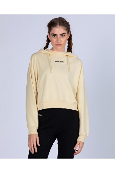 Kappa Logo 365 Digi Women's Beige Regular Fit Hoodie