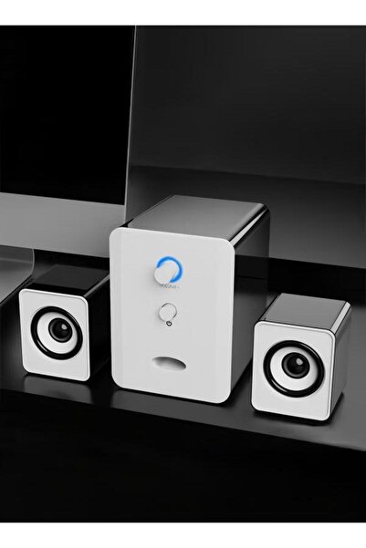 DOMEET 3pcs Home Desktop Computer Bluetooth Speaker Set, Usb Power Supply, With 3.55mm Audio Interface