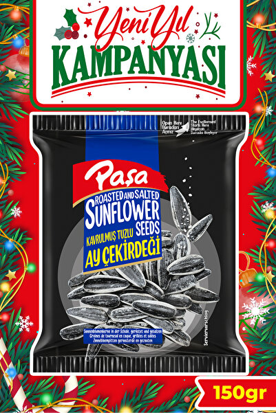 Paşa Kuruyemiş Kavrulmuş Tuzlu Ay Çekirdeği 150 gr (Siyah Ay Çekirdeği, Dakota)