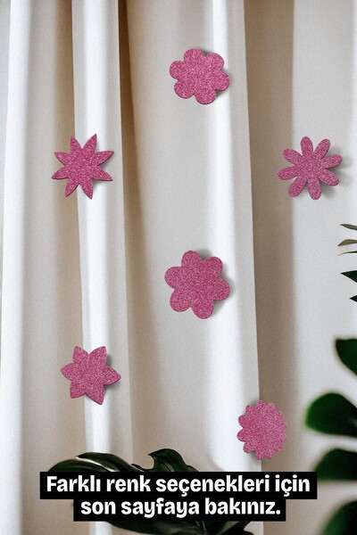 Artikel Simli Eva 6 Adet Çocuk Odası Perde Süsü, Broş Aksesuar, Hediye Paketi...