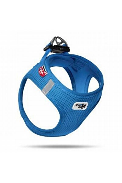 Curli Vest Dog Breast Collar Air-Mesh Blue 3XS