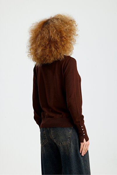 Figo Γυναικείο πουλόβερ με μανικετόκουμπα