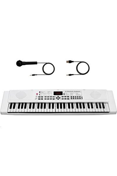 OEM Oră electronică cu 61 clape + microfon inclus – 100 tonuri si ritmuri, moduri învăţare & karaoke