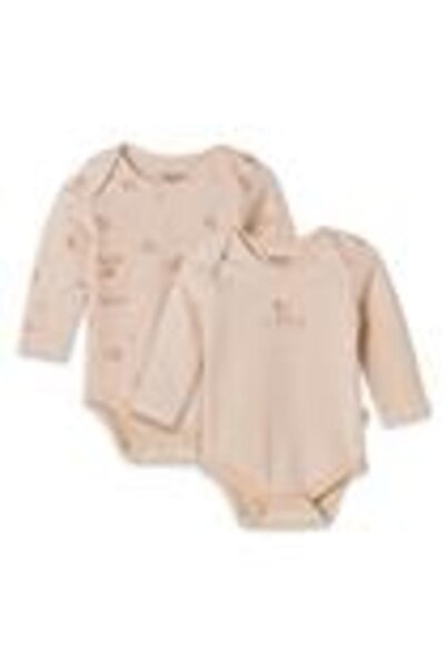 BabyCosy Organic Wear Baby 2-Pack Long Sleeve Bodysuit 100% Organic Cotton, B...