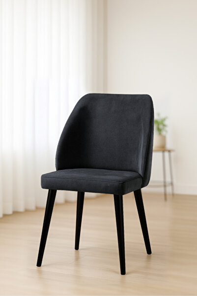 Renlife Aras Mutfak/Salon Sandalyesi Baby Face Kumaş Metal Siyah Ayak 1 Adet ...