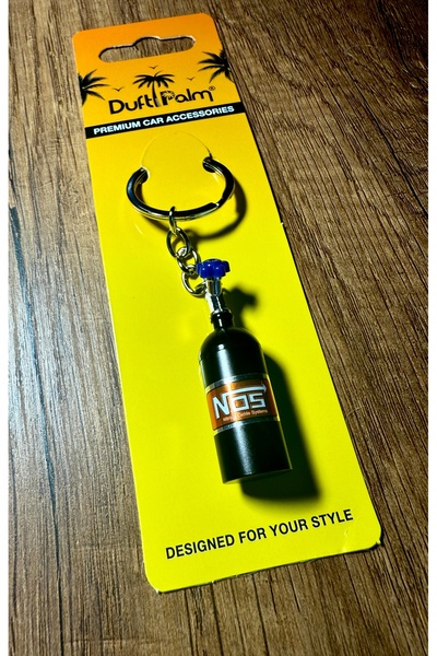 Duftpalm سلسلة مفاتيح زجاجة صغيرة مزخرفة بزجاجة صغيرة وملحقاتها