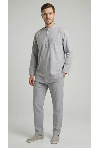 ALVİSTA Men's Hajj Umrah Suit 100% Cotton