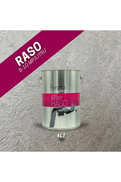 Ferrara Design Vopsea decorativa Raso, Ferrara Design, culoare argintie, pe b...