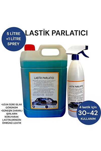 LASTİK PARLATICI 5 LİTRE/1 LİTRE SPREY +40 kullanım