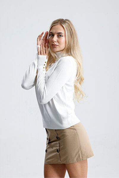 Figo Γυναικείο πουλόβερ με μανικετόκουμπα