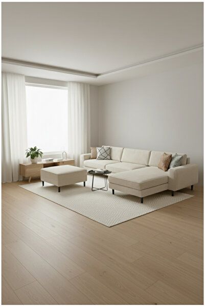 Rolivs Mokka Mini Köşe-Kadife/Çöl Kumu