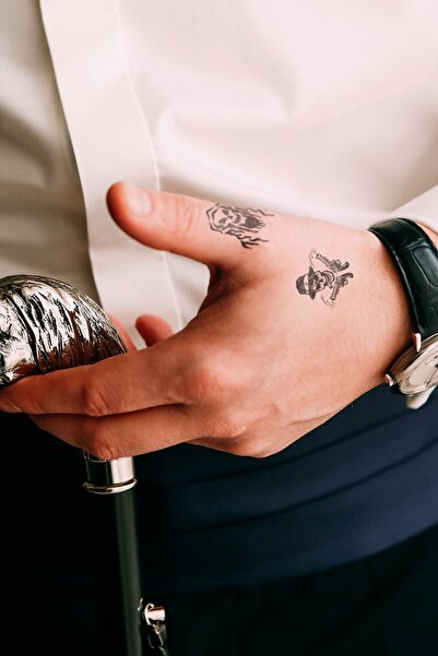 Artikel Kuru Kafa-6 Geçici Dövme,geçici Tattoo ,vücut Dövme,kol Bilek Dövme,b...
