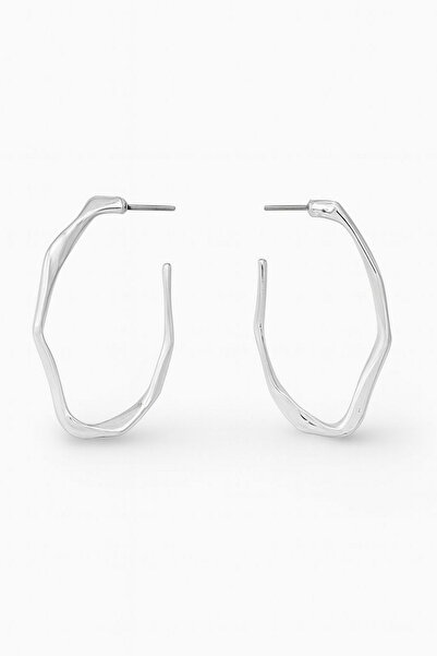 DEMOKAN Women's Earrings Aesthetic Cut Out Hoop Design Earrings
