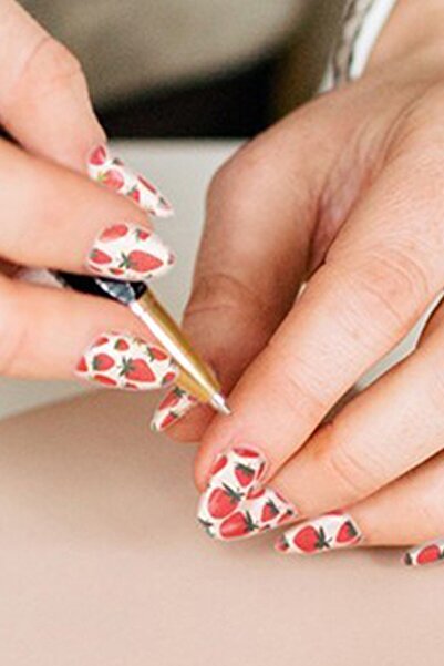 Artikel Çilek -2 Tırnak Dövmesi,Tırnak Tattoo,Nail Art ,Tırnak Sticker