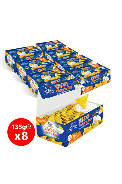 Rio Santo Taco Chips&Dip Ranch Sos & Taco Cips 135 g x 8