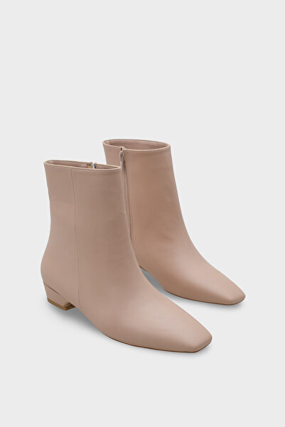 Capone Outfitters Γυναικείες μπότες Evie με κοντό τακούνι με φερμουάρ στο πλάι και χοντρό δάχτυλο