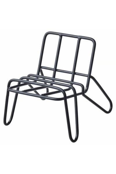 EliteEco IKEA Krubbet Black Sofa Shaped Steel Phone Tablet Stand Holder