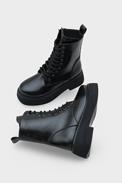 Capone Outfitters Dámské boty Melessa s kulatou špičkou a bočním zipem na podrážce Trak