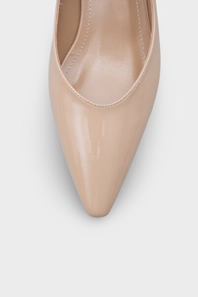 Capone Outfitters Amalia Strappy Short Heeled Pointed Toe Patent Leather Look Women's Shoes