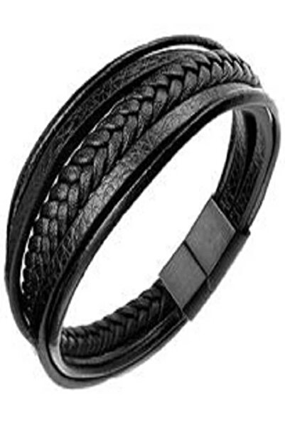 Bracelet Genuine leather bracelet with multiple strands