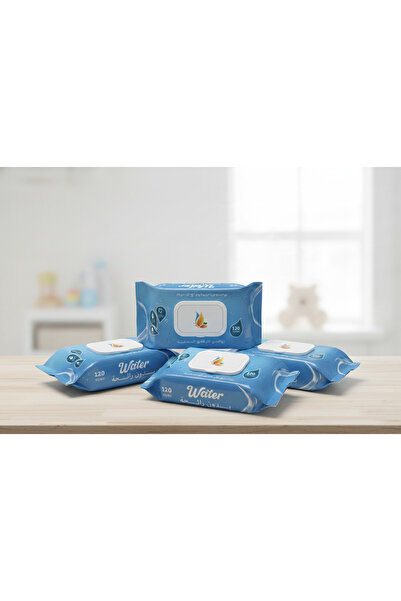 WET WİPES مناديل مبللة للأطفال كولور فلاي 120 منديل بدون رائحة كرتون 12 حبة 1...