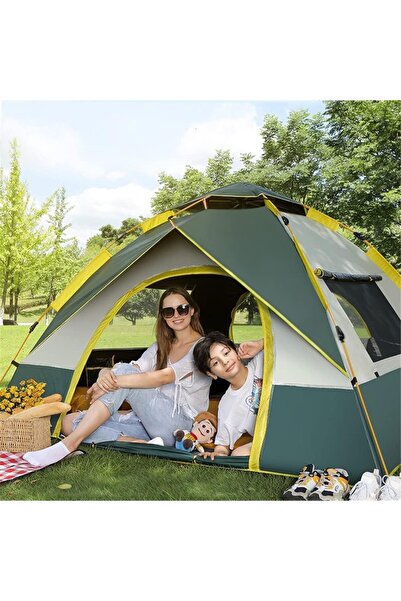 HOMEDIFIER Camping Tent - 3-4 Person Instant Pop-Up, Waterproof Windproof