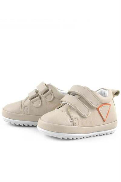 Rakerplus Scrat Genuine Leather Cream First Step Shoes