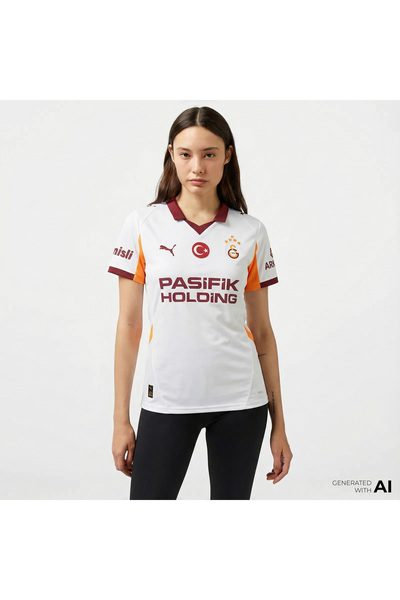 Puma Galatasaray S.K. 25-26 Women's White Away Football Shirt