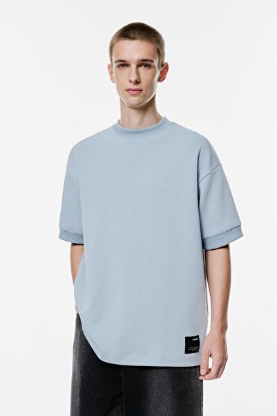 Pull & Bear Kısa kollu interlok sweatshirt