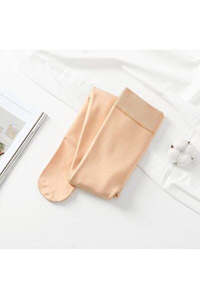 MİSTİRİK Ravena Model Thick Socks with Hubic Skin Color Fit Inside Plush Keeping Warm