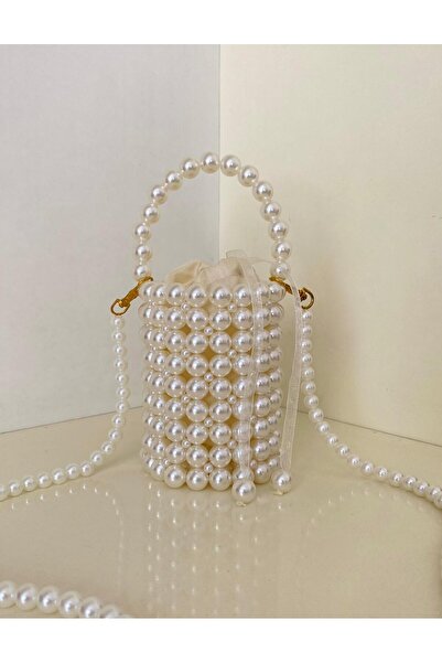 ahsen fashion İNCİ SİLİNDİR ÇANTA - İNCİLİ BONCUK ÇANTA -SİLİNDİR EL VE OMUZ ...