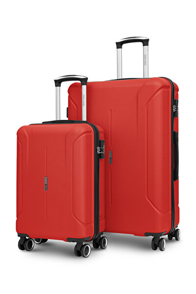 PARAJOHN مجموعة أمتعة Spectrum المكونة من قطعتين، مصنوعة من مادة ABS صلبة، مزودة بعجلات دوارة بزاوية 360 درجة وقفل إدارة أمن النقل