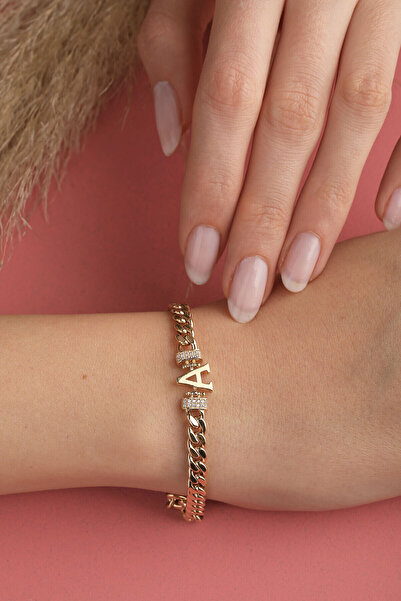 Kolyecik 14 Ayar Altın Gurmet Zincir Harf Bileklik