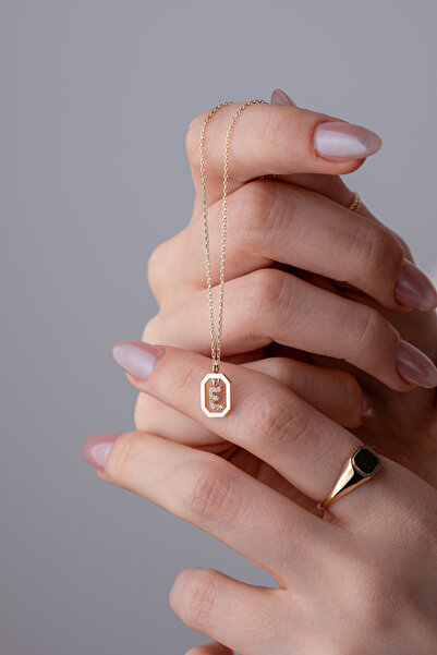 Kolyecik 14 Ayar Altın E Harf Kolye