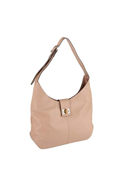 AZZURA Geanta Emerald, din piele 100% naturala, roz cipria