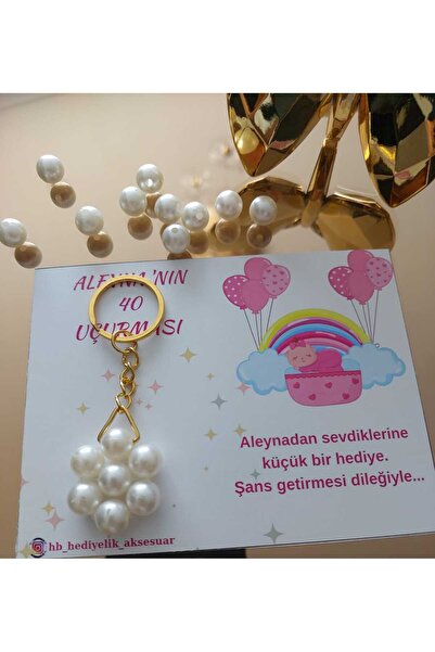 H&B Boutique 20 adet inci çiçek anahtarlık 40uçurması dişbuğdayı babyshower d...