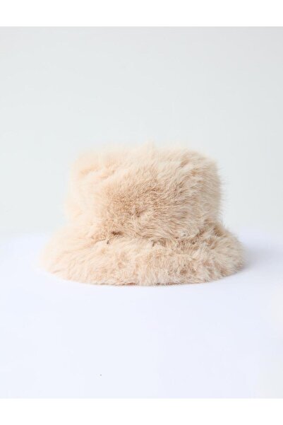 Jimmy Key Beige Plush Fisherman Hat
